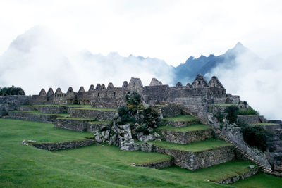 Panoramic view of temple against sky