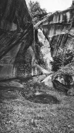 Built structure with trees in background