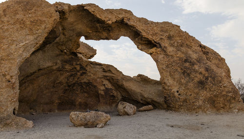 View of rock formations