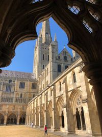 Low angle view of historical building against sky