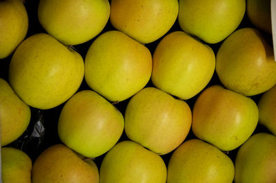 Full frame shot of apples in market