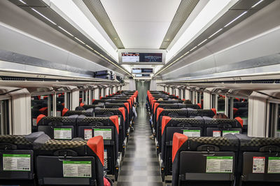 Interior of train