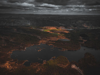 Scenic view of landscape agianst sky