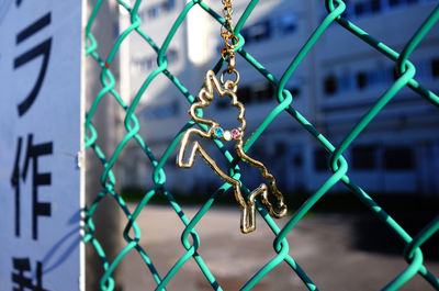 Close-up of chainlink fence