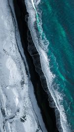 Full frame shot of frozen sea