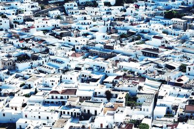 High angle view of townscape