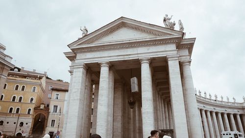 Low angle view of historical building