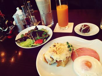 Close-up of food in plate