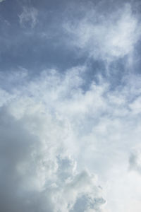 Low angle view of clouds in sky