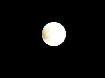 Low angle view of moon in sky