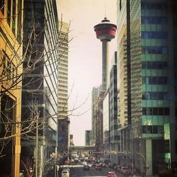 Low angle view of modern buildings