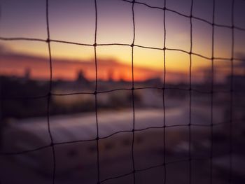 Close-up of chainlink fence