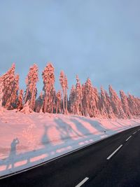 Scenic view of snowcapped mountain against sky