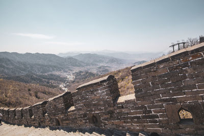 View of fort against sky