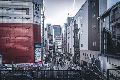 Buildings in city against sky