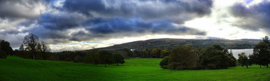 Panoramic view of landscape against sky