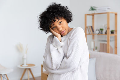 Young woman looking away