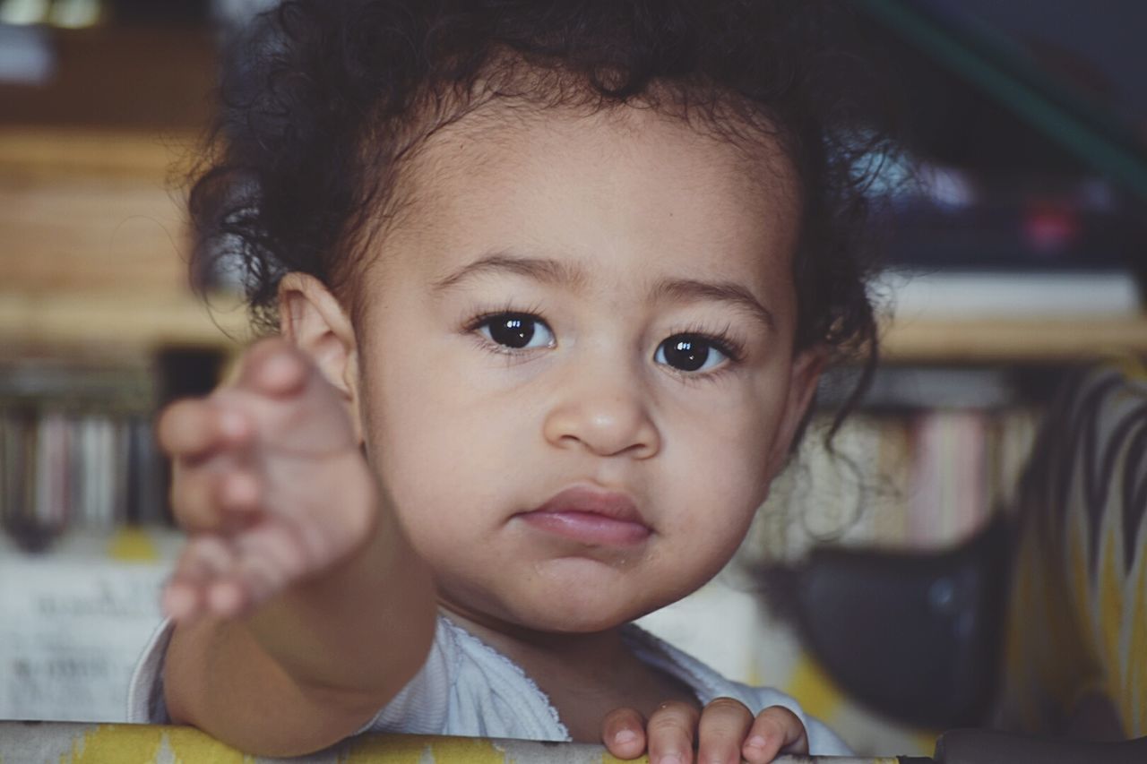 childhood, innocence, cute, elementary age, person, boys, indoors, headshot, portrait, girls, looking at camera, focus on foreground, lifestyles, close-up, leisure activity, babyhood, toddler, baby