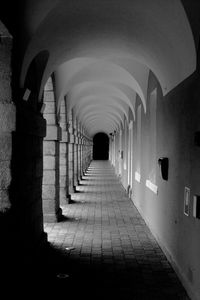 Corridor of historic building