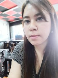 Portrait of young woman