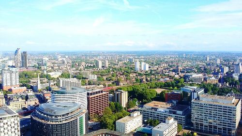 High angle view of cityscape