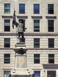 Low angle view of statue