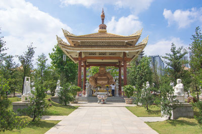 Temple against sky