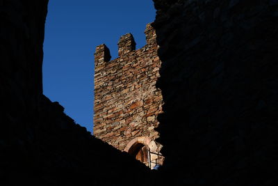 Low angle view of castle against sky