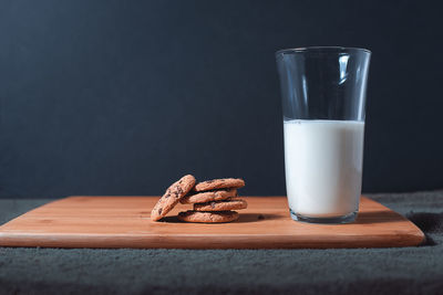 Close-up of drink in glass on table