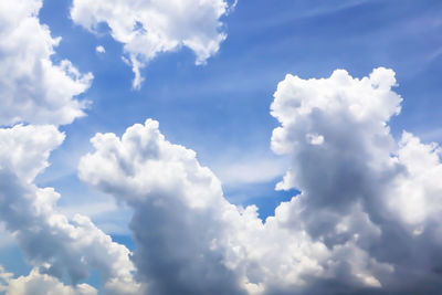 Low angle view of clouds in sky