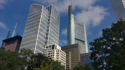 Low angle view of modern office building