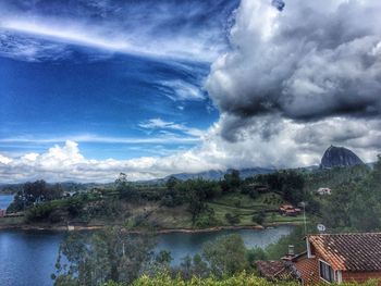 Scenic view of landscape against sky