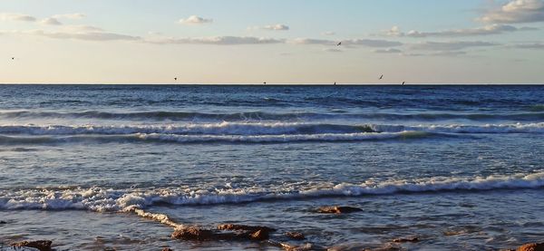 Scenic view of sea against sky