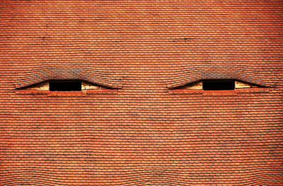 Low angle view of house roof