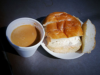 Close-up of served food