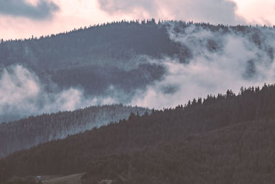 Panoramic view of land against sky