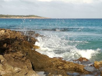 Scenic view of sea against sky