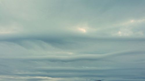 Low angle view of cloudy sky