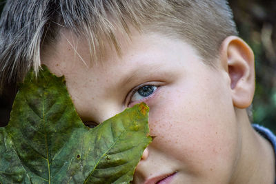 Close-up portrait of boy 