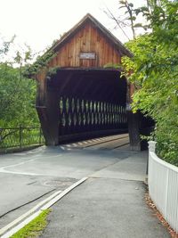 Built structure with trees in background