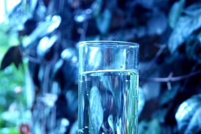 Close-up of empty glass