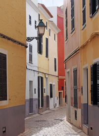 Alley amidst buildings in town