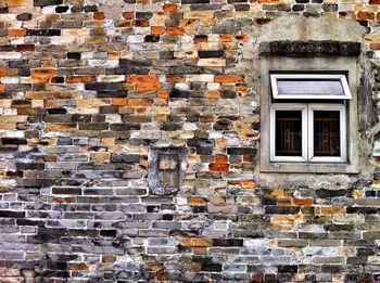 Brick wall of house