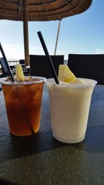 Close-up of drink on table