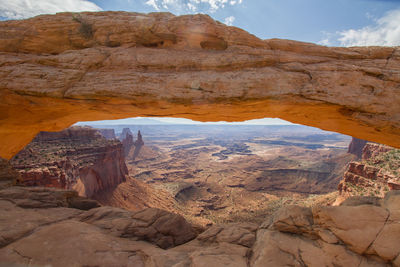 Scenic view of rock formations