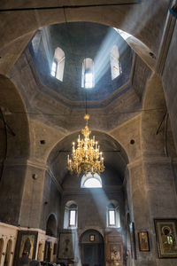 Low angle view of ceiling of building