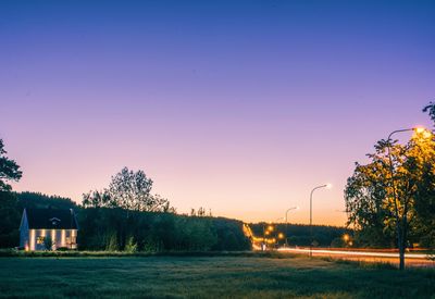 Scenic view of landscape against clear sky