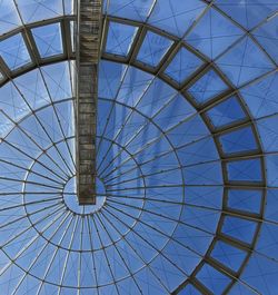 Low angle view of skylight