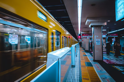 Train at railroad station