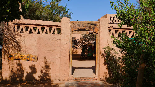 Entrance of historic building